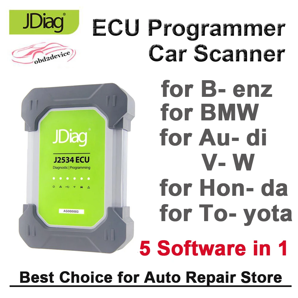 JD Elite II Pro J2534 профессиональный автомобильный диагностический инструмент ECU программист для Bens Audi V W 5 брендов Авто диагностический инструмент scann - Цвет: JD Elite II Pro set