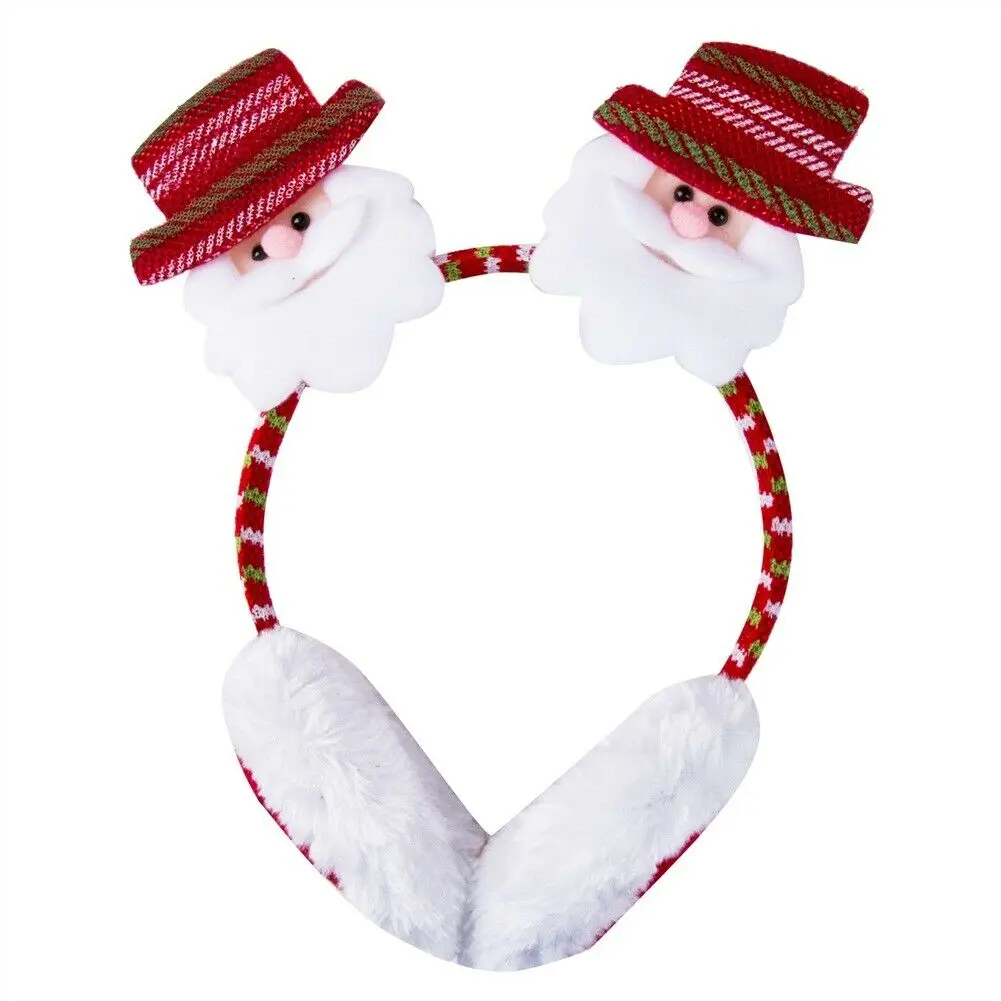 1 Santa Claus Лидер продаж, 1 шт., рождественские повязки на голову, шапка Санта-оленьи рога, Рождественский детский ободок для взрослых, повязка на голову, наголовный обруч ободок для вечеринки - Цвет: 1 Santa Claus