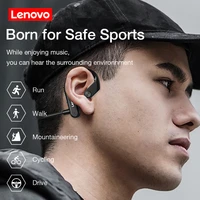 new lenovo x3 bone conduction bluetooth earphones wireless headphones sport running headset waterproof headset earbuds with mic