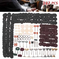 342 in 1 electric grind rotary power drill polishing sanding accessory tool bits set accessories grinding cutting abrasive tools