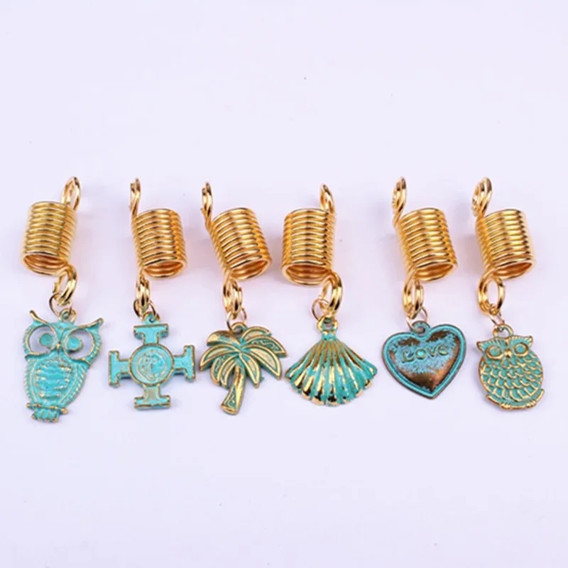 Украшения для волос сделай сам из ракушек 5 шт./упак. золотых 8 видов стилей шт.