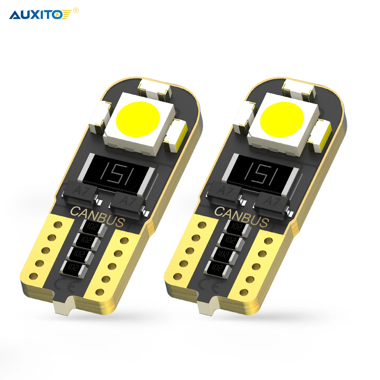 

AUXITO 2pcs T10 W5W LED Canbus Signal Interior Map Lights For Volkswagen VW Passat B5 B6 CC Golf 4 5 6 7 MK4 MK5 MK6 Polo Tiguan