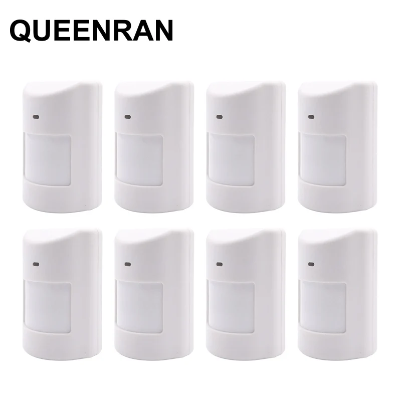 

8pcs 433MHz Wireless Pet Friendly Indoor Wall Mounting Infrared Motion Detector for Home Burglar Alarms G90B Plus