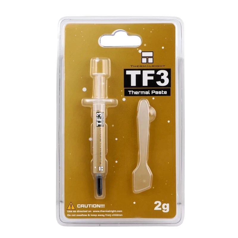 Thermalright TF3 2g thermal grease 6W/m.k high-end Heat Sink for CPU GPU cooler with scraper long service life non-conductive |