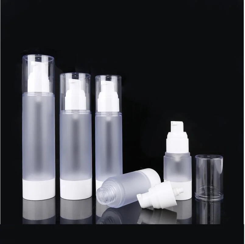

50ml frosted airless vacuum pump lotion bottle lotion emulsion eye serum essence hyaluronic skin care cosmetic packing