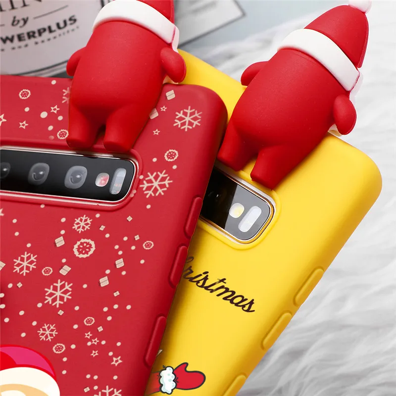 Рождественские милые куклы чехол для телефона чехол для samsung Galaxy J8 J6 J4 Plus J3 J5 J7 Prime чехол с рисунками из мультфильмов чехол Funda