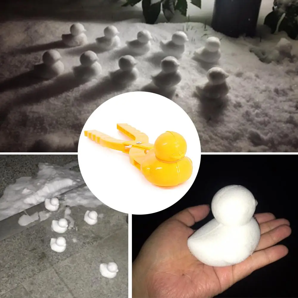 

1PC Duck Shaped Snowball Maker Clip Children Outdoor Winter Snow Sand Mold Tool for Snowball Fight Outdoor Fun Sports Toys Gift