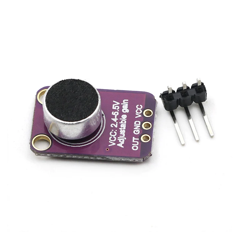 GY-MAX4466 MAX4466 электретный микрофонный усилитель Модуль Регулируемый коэффициент усиления GND VCC Плата усилителя 2,4-5 в постоянного тока