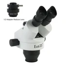 Eakins Профессиональный 7X-45X siмультифокальный Тринокулярный стереомикроскоп WF10X20 мм окуляр из резины защитные очки SZMCTV12