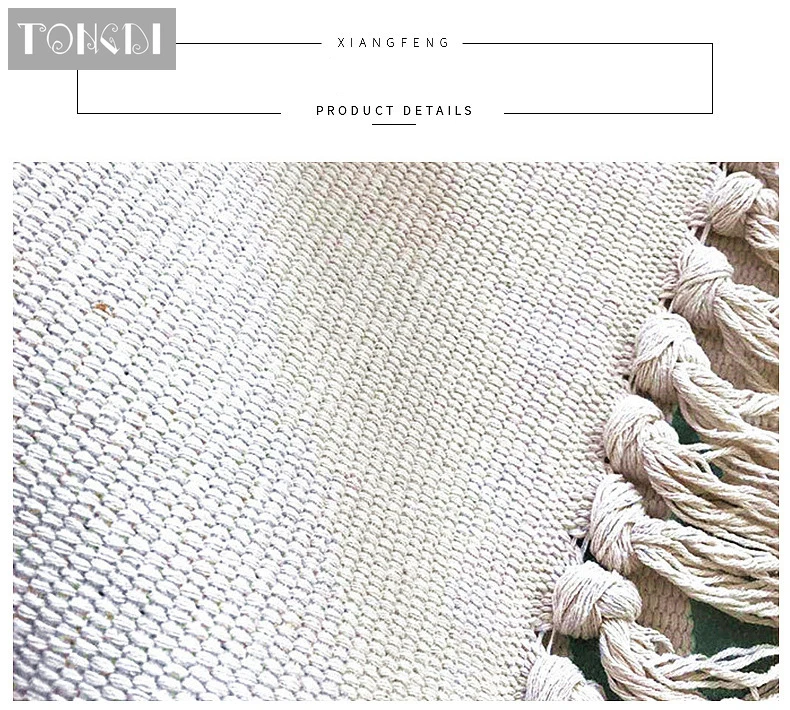 Тканый Ковер TONGDI в стиле бохо кружевной Противоскользящий элегантный