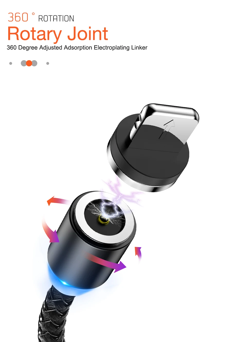Магнитный Micro usb type C кабель для зарядки данных для iPhone 11 Pro XS Max 7 8 samsung Android 3A провод для быстрой зарядки 1 м 2 м USBC type C
