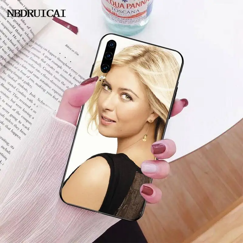 Чехол для телефона PENGHUWAN из ТПУ теннисного игрока Sharapova черный корпус Huawei Honor 20 10 9 8
