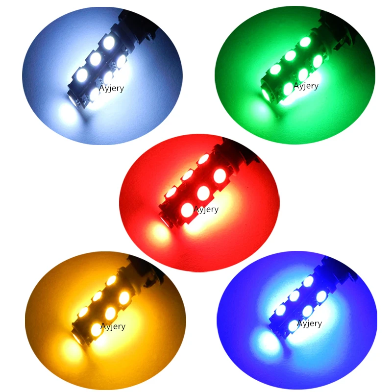 AYJERY 100 шт. 12 В T10 5050 13 SMD 194 168 W5W светодиодный светильник для автомобиля лампа