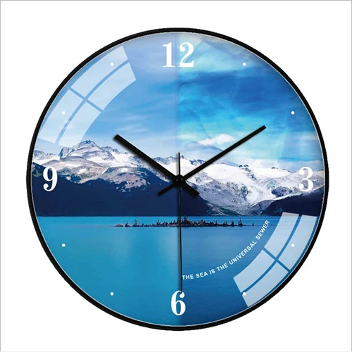 

Новые 3D настенные часы серии Sea And Sunset HD, настенные часы с современным дизайном, бесшумные, строительные часы большого размера, украшение для ...