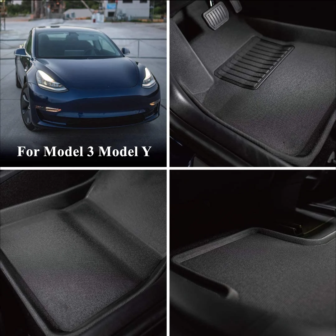Для Tesla Model 3 2019 2020 2021 Y Коврики для пола 3D левый/правый вождения в любую погоду