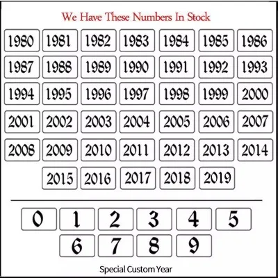 QIMING панк Старое Английское ожерелье с датой s 1980 1987 1988 1989 1990 1991 1992 ручной работы