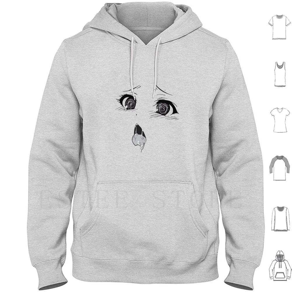 Аниме Aheago Face Толстовки с длинным рукавом Anime Manga Cute Weeb