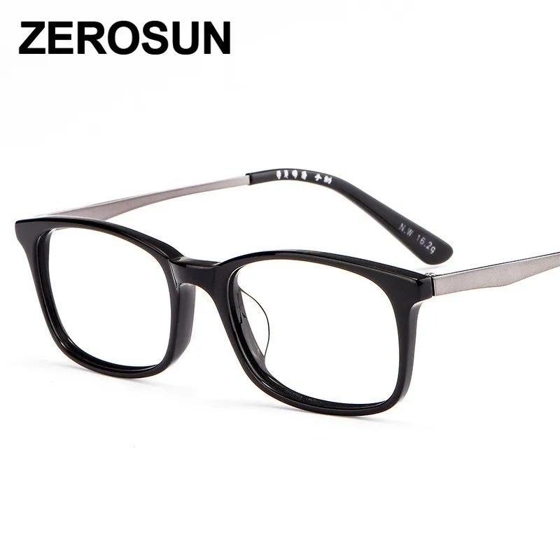 Zerosun оправа для очков мужские ацетатные очки Черепаховые синие рецепта