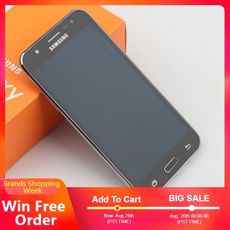 Оригинальный разблокированный samsung Galaxy J5 J500F 2015 5 0 "ЖК-экран Android
