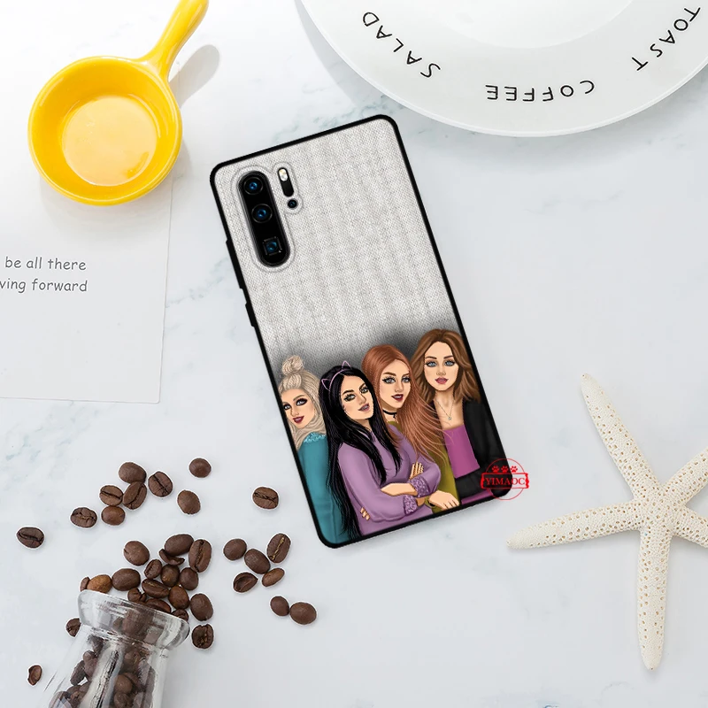 Красивые мусульманские женские силиконовые чехол для Huawei P8 Lite 2015 2017 P9 2016 Mimi P10 P20 P30