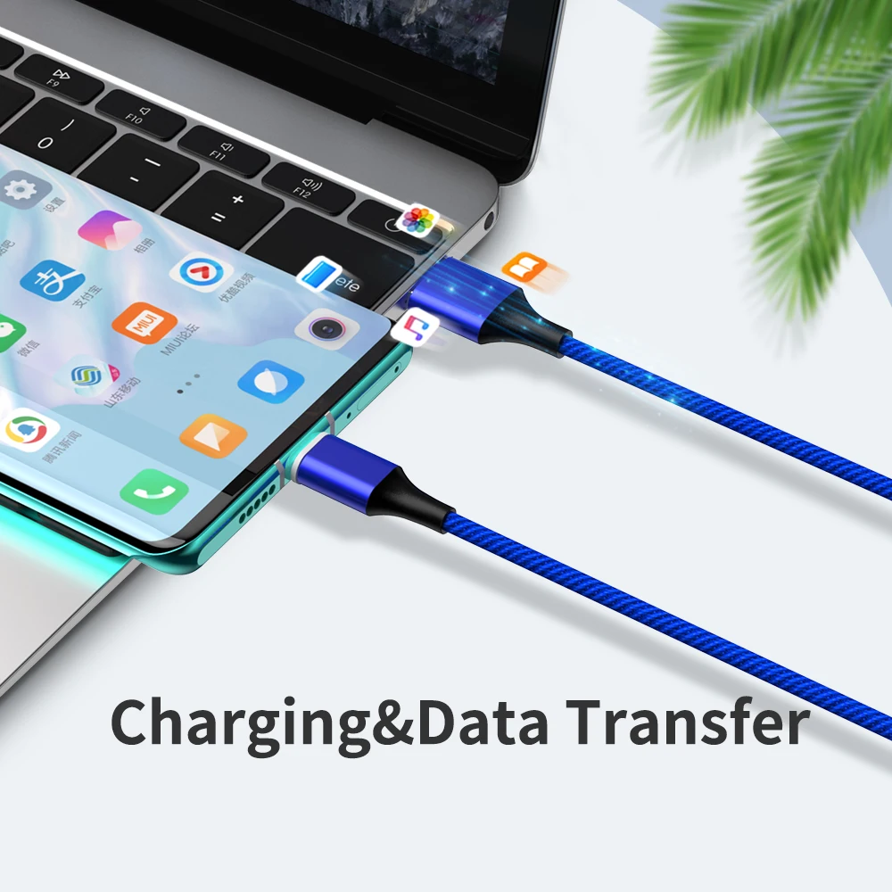 Магнитный кабель Tongyinhai для Iphone, Android, кабели для зарядки, MicroUSB type C, быстрая зарядка, зарядное устройство, 1 м, 1,5 Мбит, шнур для Xiaomi