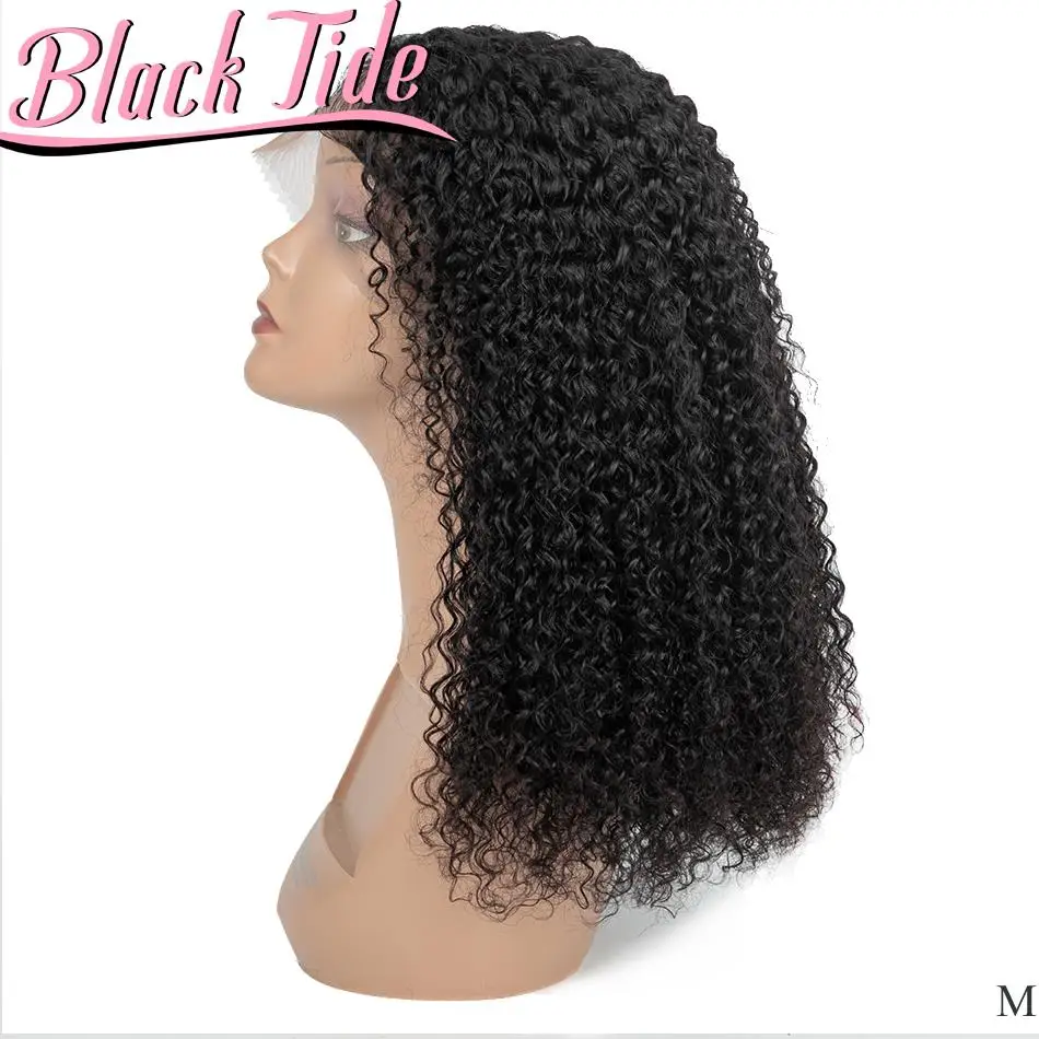 

Curly Lace Front Wig 13x1 T Part Curly Wigs Curly Lace Front Human Hair Wigs Peruvian 180% Remy kinky Curly Human Hair Wig