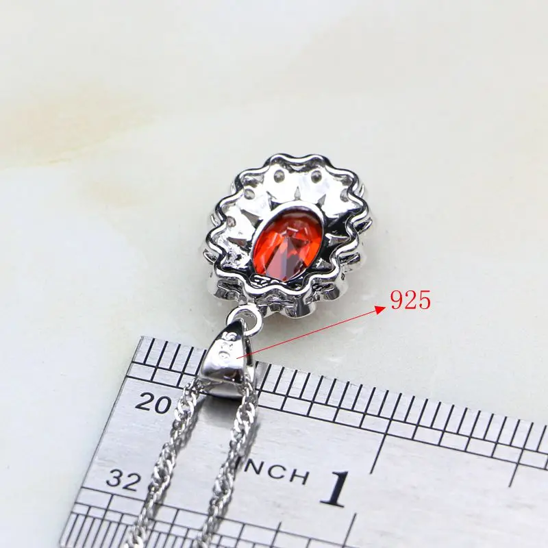 Женский ювелирный комплект из колье серёг и кольца серебра 925 пробы | Украшения