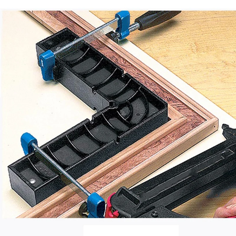 

Right Angle Clamp 90 Degree Positioning Square Fixture Assembly Right Angle Square Black 2 Pieces