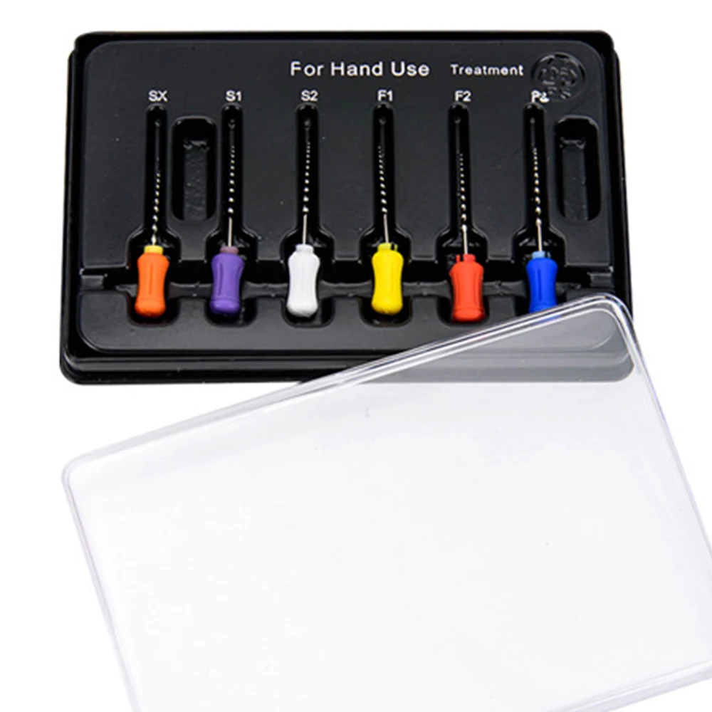 6 шт. 21 мм/25 мм Эндодонтическое лечение корневого канала ручной работы