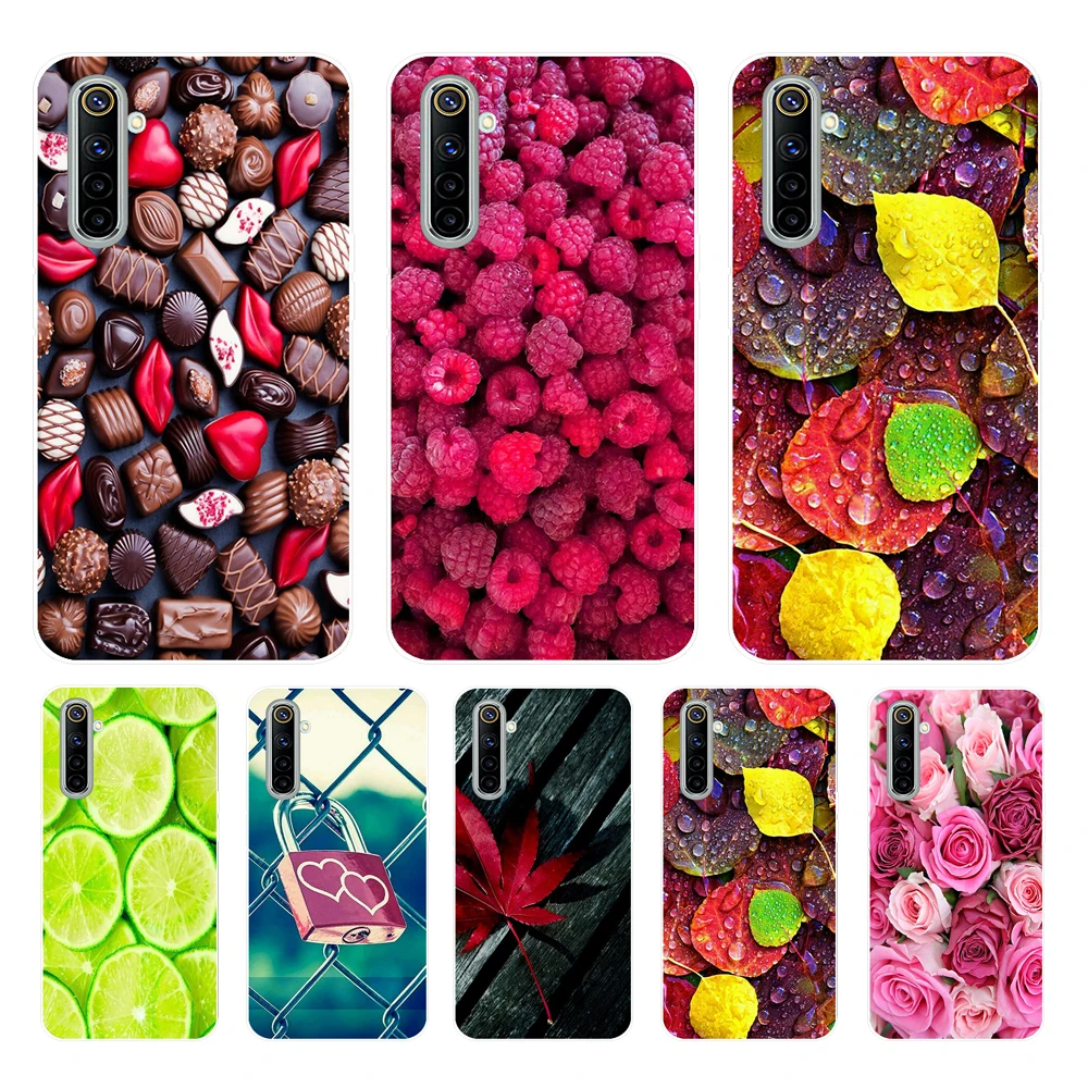 Чехол для OPPO Realme 3 Pro, мягкий силиконовый чехол из ТПУ с цветами для телефона OPPO Realme 3, задняя крышка Realme C3 Realme3 3Pro 6