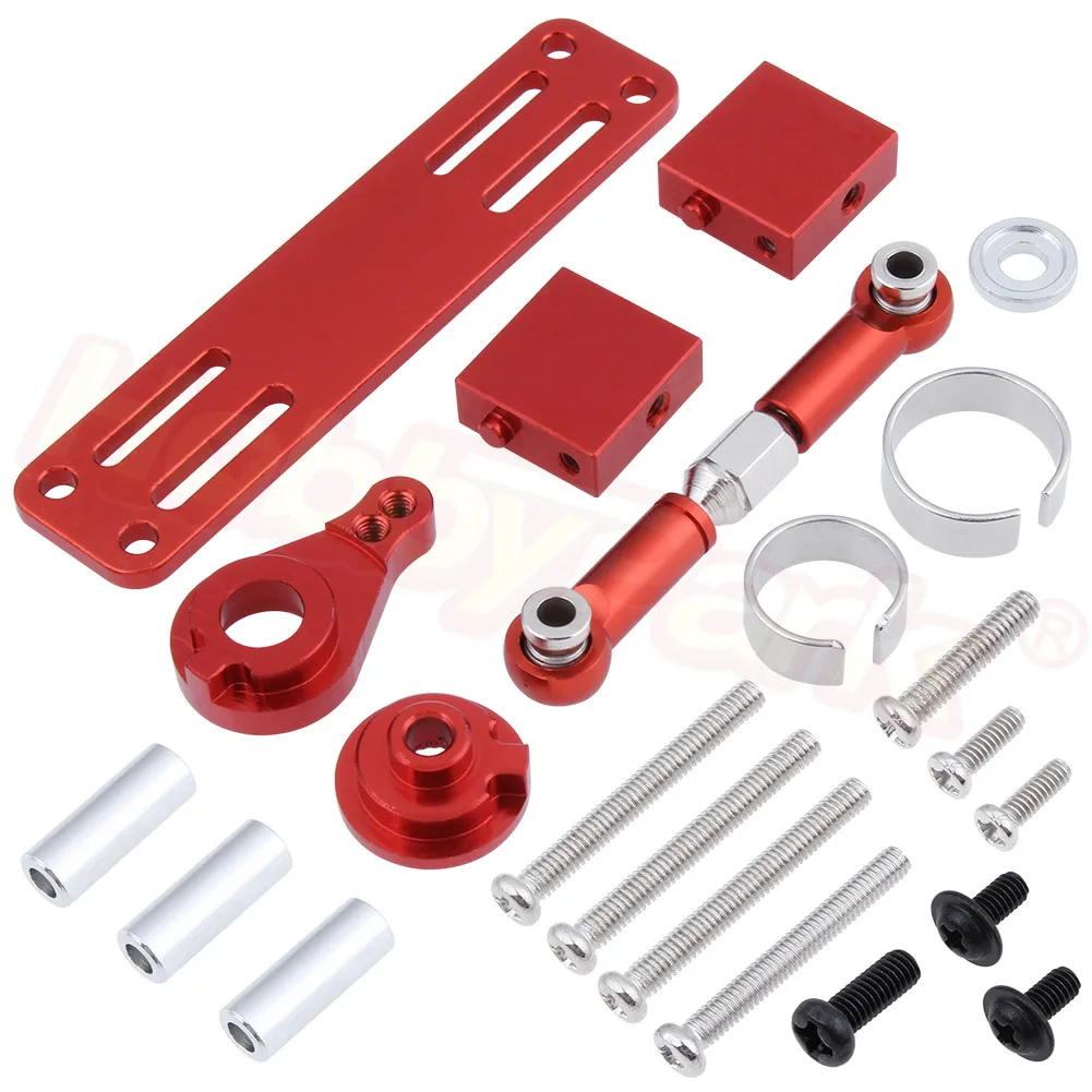 Aluminum Servo Mount Bracket Plate with Horn Upgrade Parts for WPL Ural 1/16 RC Military Truck Car C14 C24 B14 B24 B16 B36 | Игрушки и
