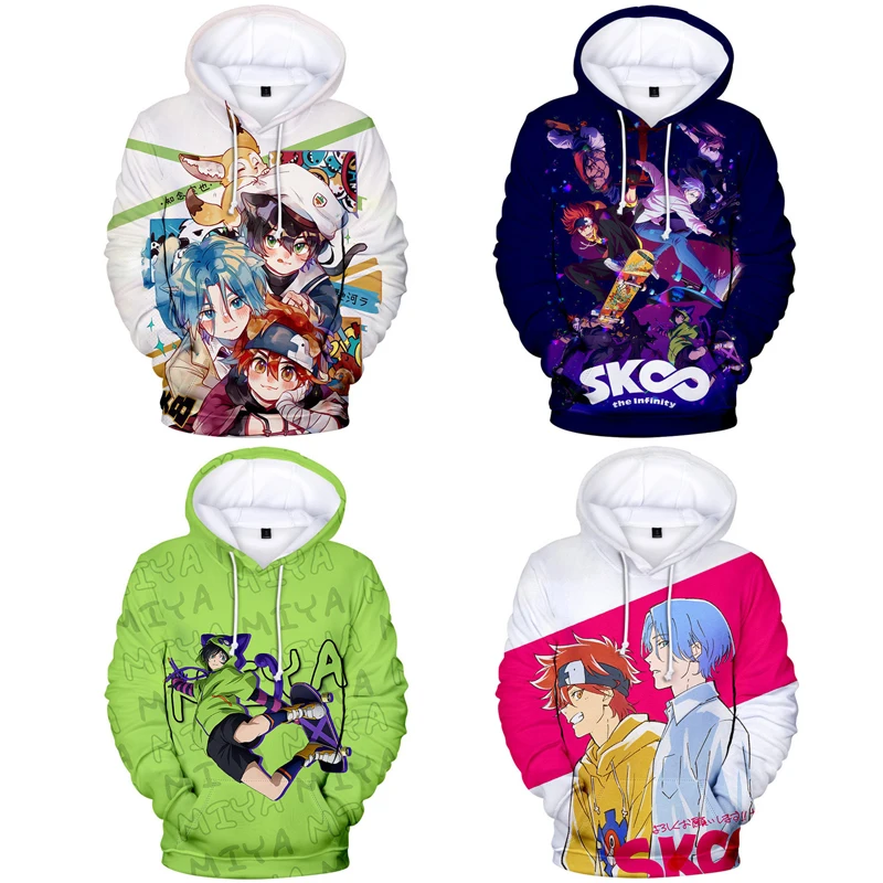 

Толстовка с капюшоном и длинным рукавом, с 3D-принтом