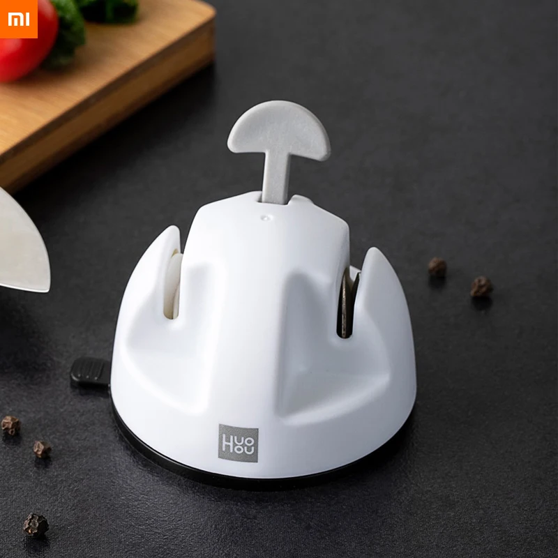 Новинка 2020 Мини точилка для ножей xiaomi Mijia 2 этапа двойная колес точильный