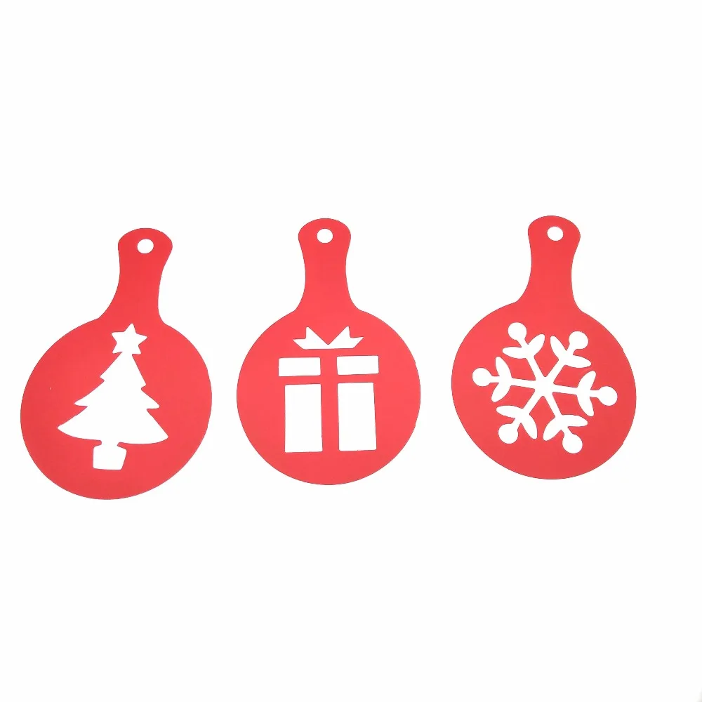 Пластиковые трафареты для торта 8 шт./компл. декоративные украшения рождества Дня