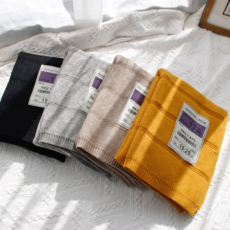 Осень зима 2019 длинный шарф для девочки на день ветра утепленный студенческий