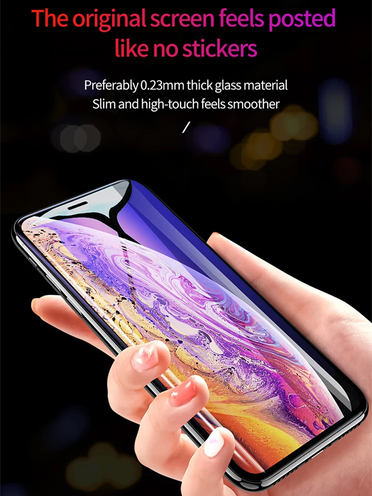 Защитное закаленное стекло 9D для iPhone 7 8 Plus защитная пленка экрана XR X XS Max|Защитные