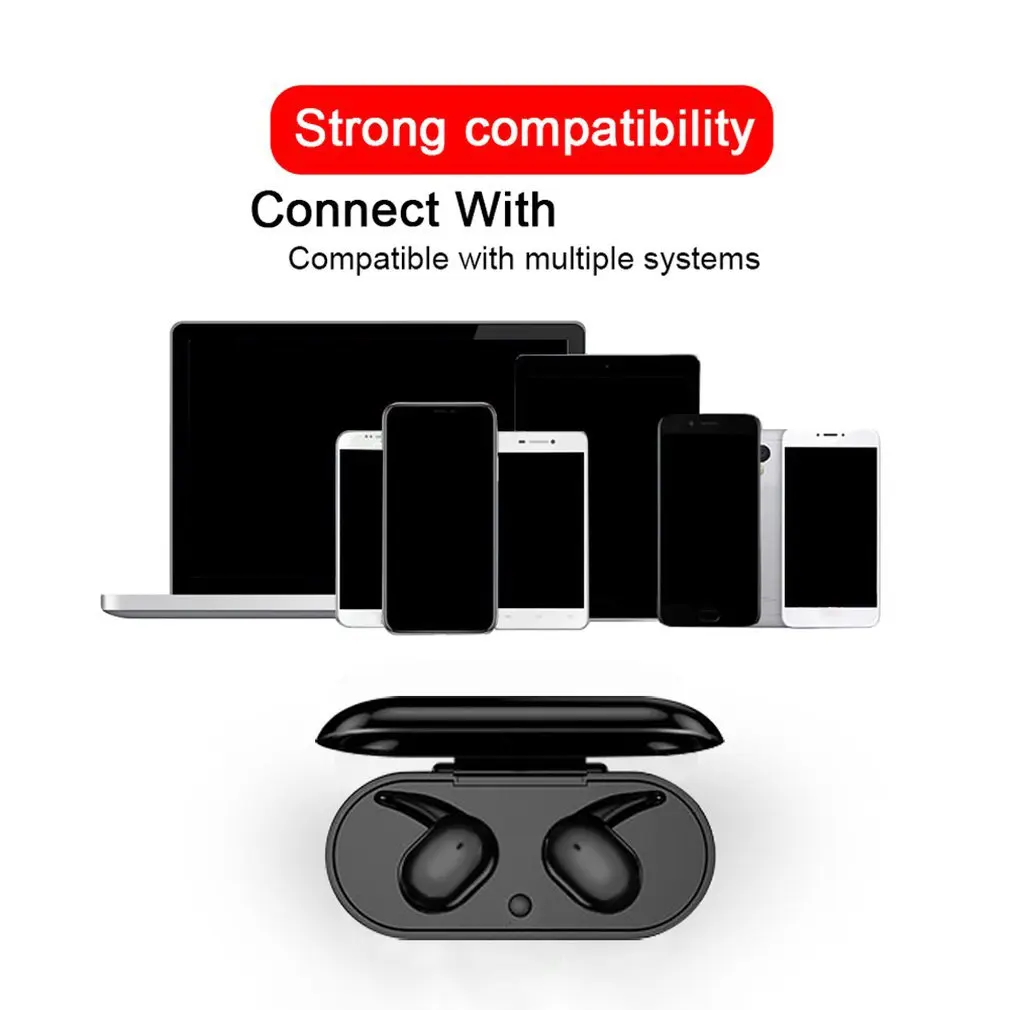 Сенсорные беспроводные наушники Bluetooth 5,0 IPX5 водонепроницаемые спортивные наушники с микрофоном для Xiaomi Redmi Note 7 Honor iPhone X 7 8