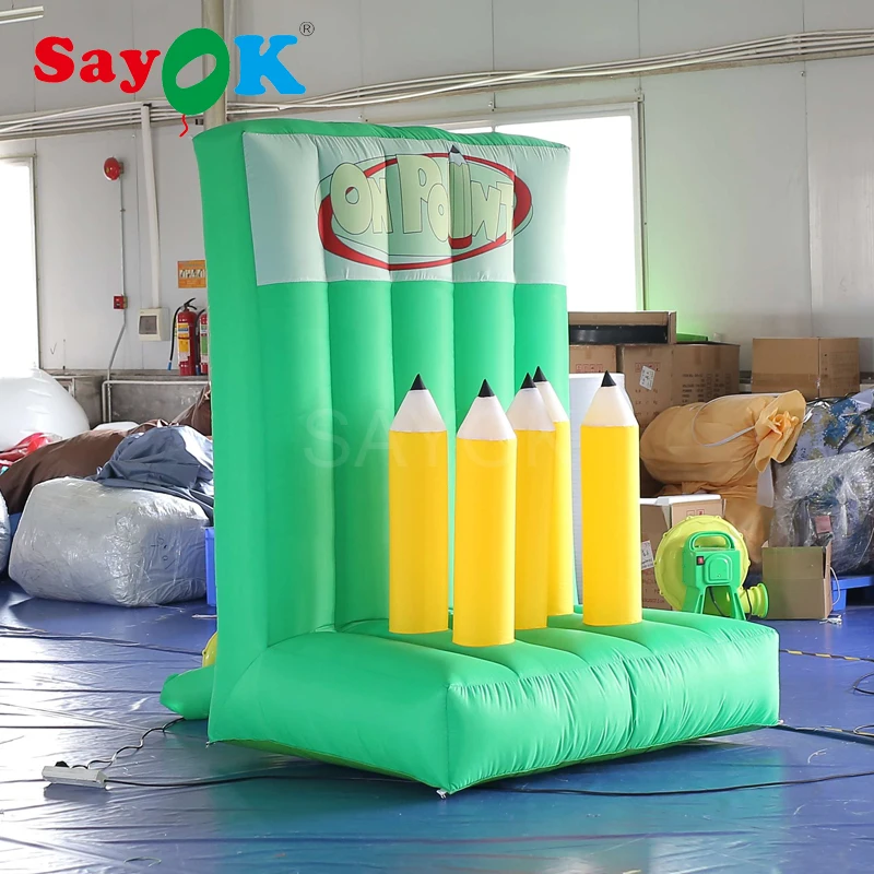 Дешевая надувная игра в виде кольца-карандаша 2mH/надувной баскетбольный обруч