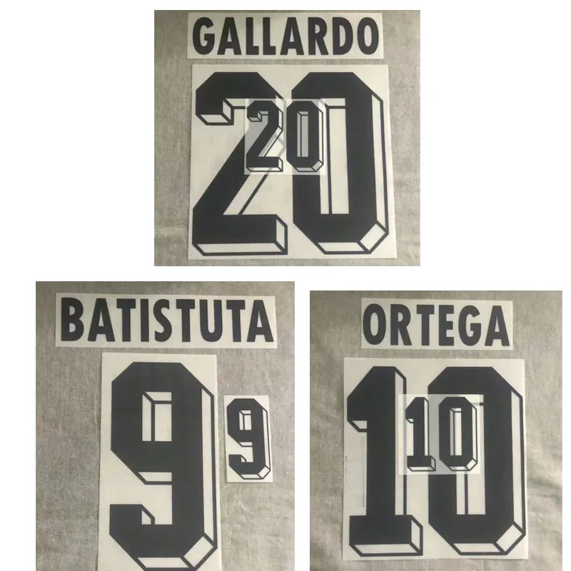 Ретро 1998 галлардо Батистута Ортега именные знаки индивидуальный любой именной