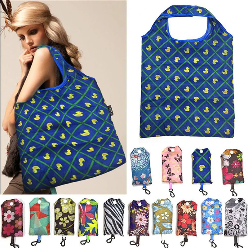 

Foldable Storage Bags Foldable Handy Shopping Bag Reusable Tote Pouch Recycle Storage Handbags Home Storage Organization Bag
