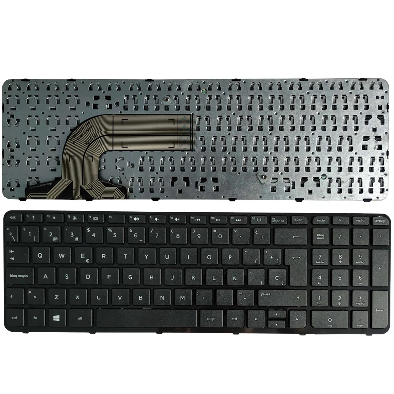 

New SP Spanish Teclado Keyboard For HP Pavilion 15-N000 N100 N200 15-E000 15-E100 719853-071 749658-071 Laptop with Frame