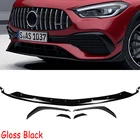 Сплиттер для переднего бампера Mercedes Benz 2020 2021 2022 2023 H247 GLA200 GLA250 GLA35 GLA45 AMG