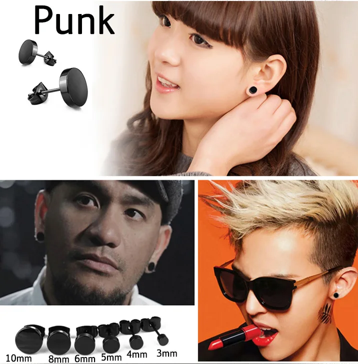 1 пара серьги-гвоздики в стиле панк-рок | Украшения и аксессуары