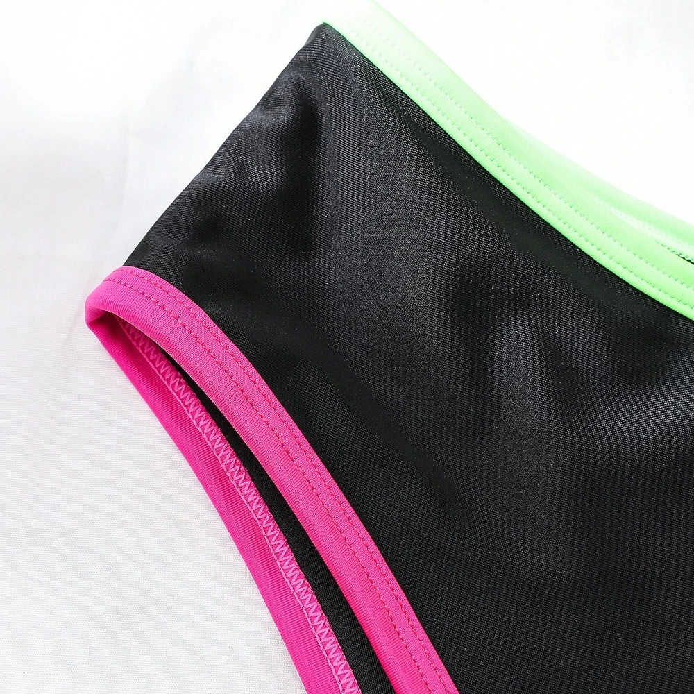 

New Solid Color Sports Multicolor Bikini Swimwear Female Bathing Suits Two Piece Set