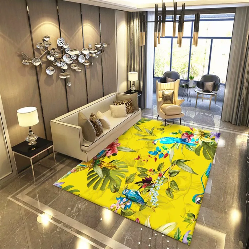 Тропический ковер в стиле тропических лесов коврики фланелевые мягкие для
