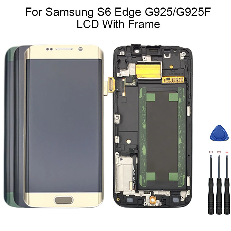 100% протестированный сенсорный экран для samsung Galaxy S6 edge G925 G925I G925F ЖК дисплей