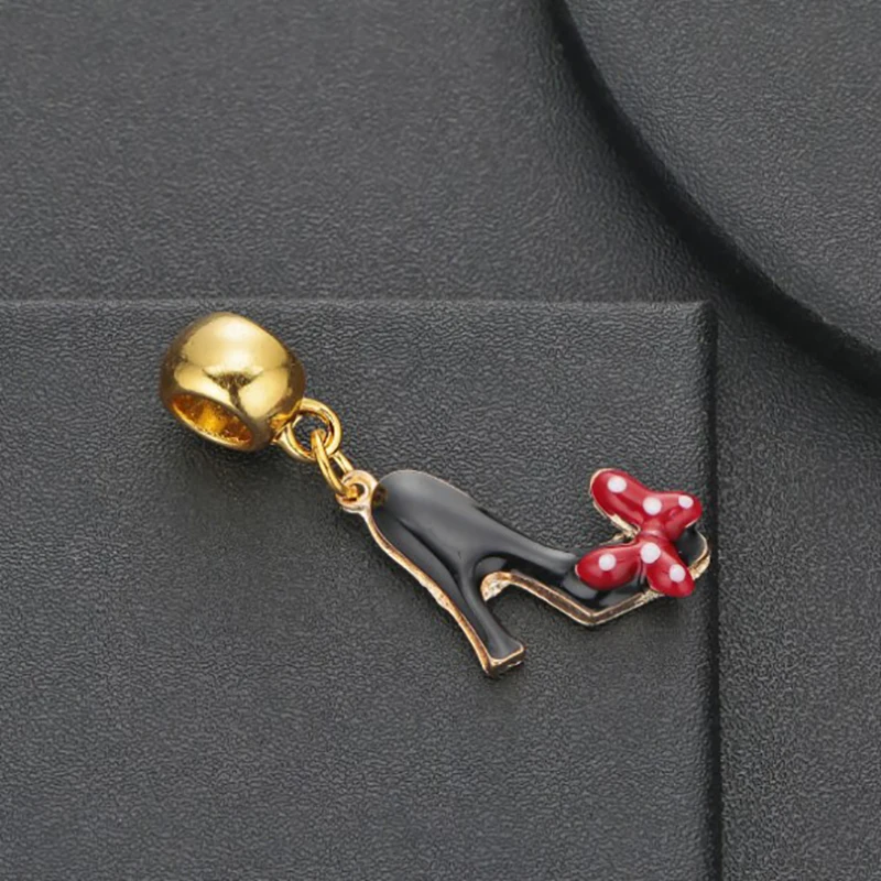 Обувь на высоком каблуке с бусинами для оригинальной Пандоры серебряный браслет