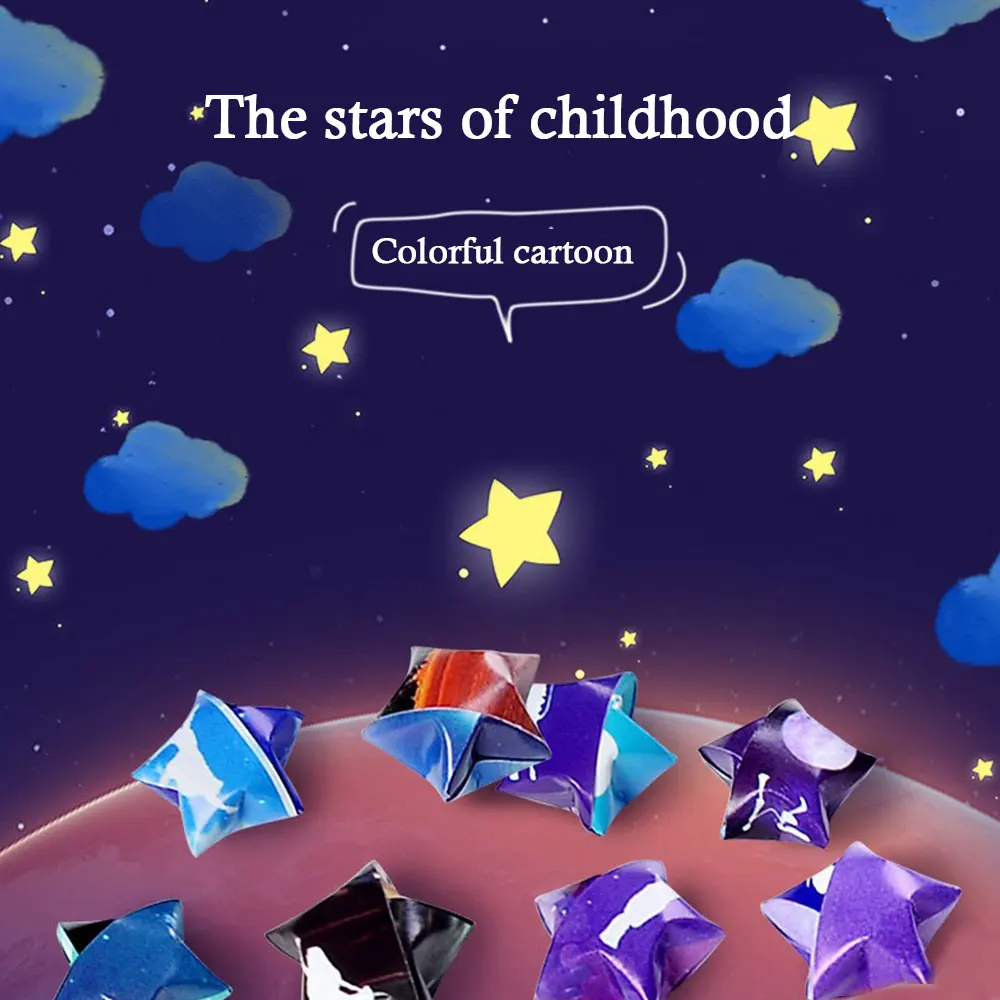 540 шт. набор разноцветных звездных полосок оригами подарочные бумажные изделия