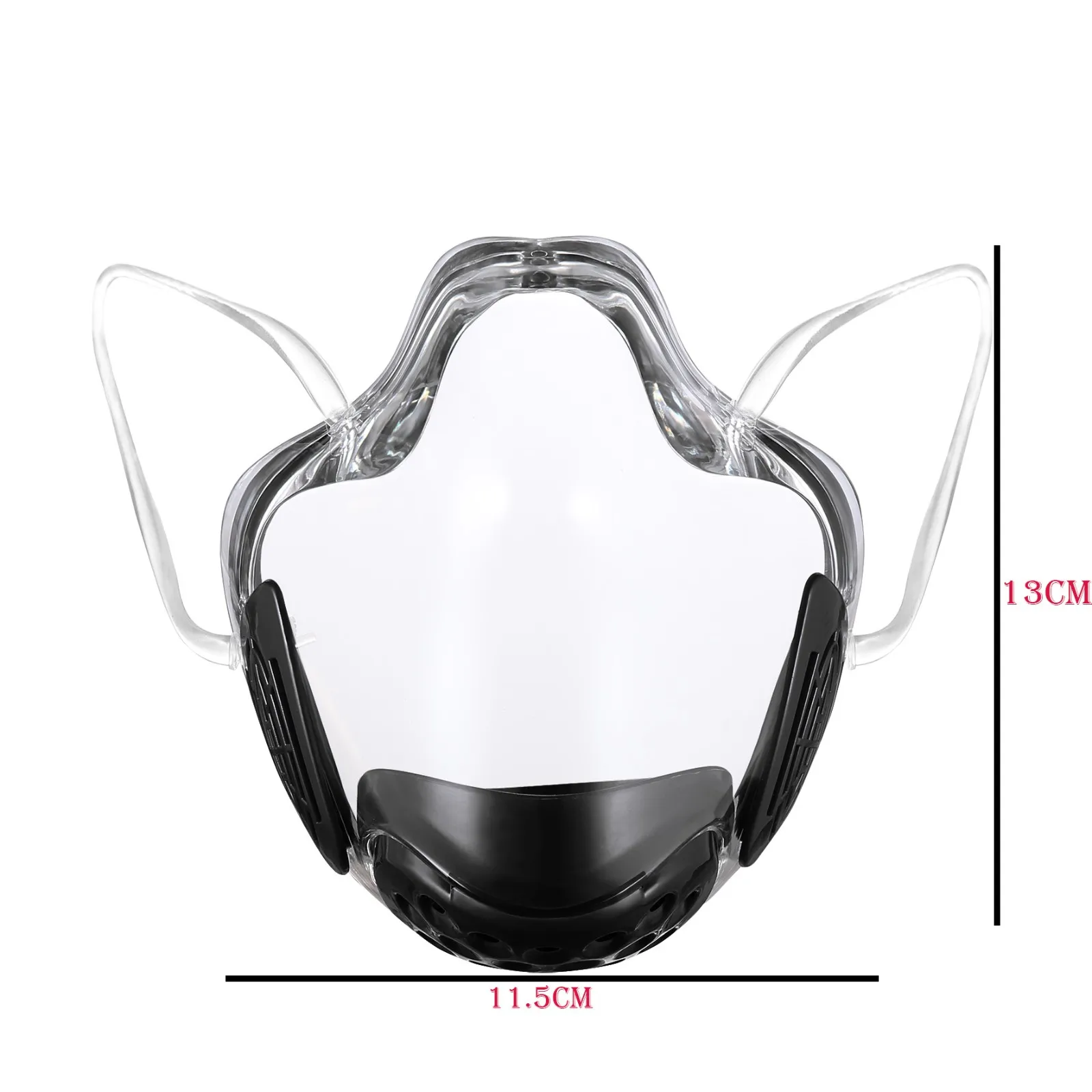 

3Pcs Face Shield Anti-fog Mask Face Mask Transparent Protection Anti-splash Isolation Transparent Mask Face Cover Clear Mask