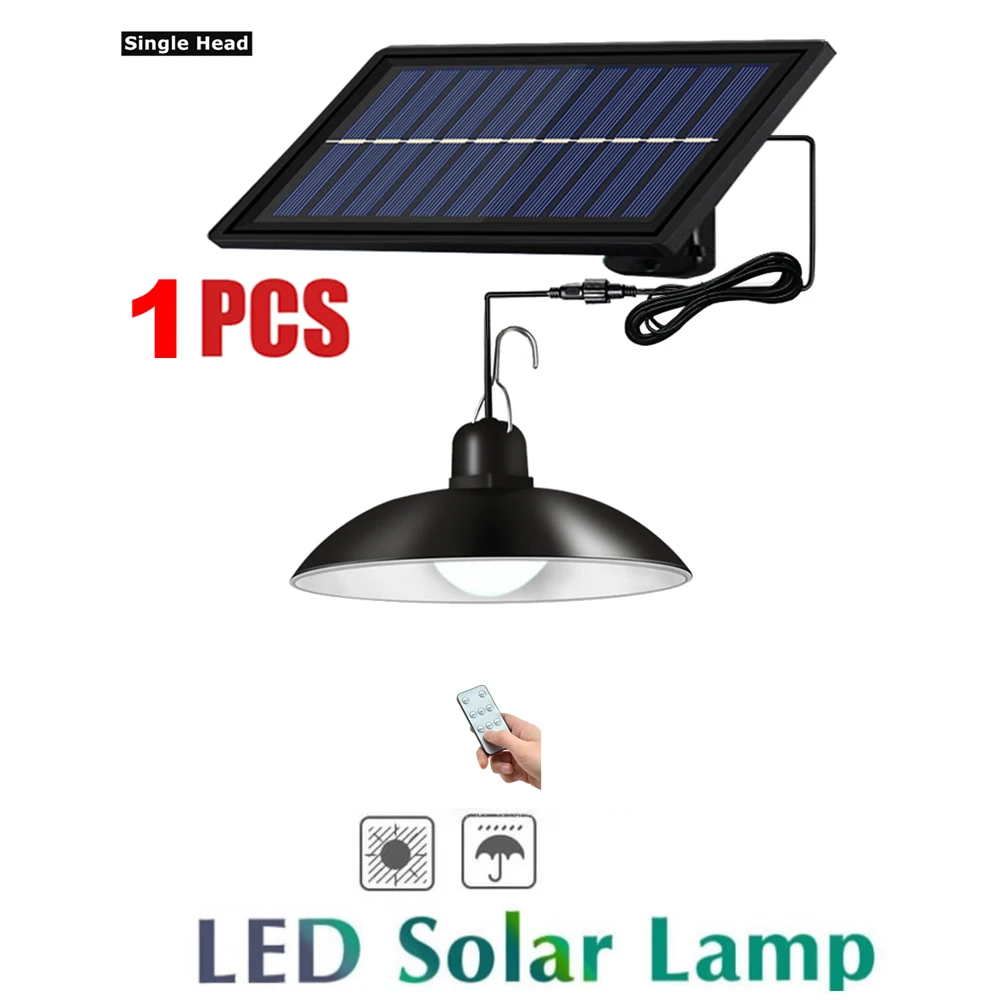 Ретро-лампа с абажуром на солнечной батарее светодиодный светильник